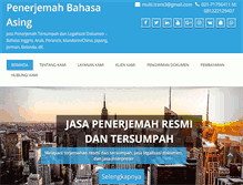 Tablet Screenshot of penerjemahbahasaasing.com